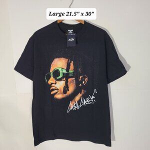 Playboi Carti Cash Carti Black Large Men's Rap Tee NWT